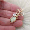 2ct Natural Ethiopian Opal And 14k gold filled Mini Pendant