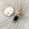 Faceted Black Onyx And 14k gold filled Mini Pendant