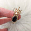 Faceted Black Onyx And 14k gold filled Mini Pendant
