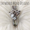 Prasiolite Small Statement Pendant In Sterling Silver