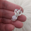 Peruvian Pink Opal Sterling Silver Mini Pendant