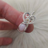 Peruvian Pink Opal Sterling Silver Mini Pendant