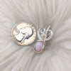 Peruvian Pink Opal Sterling Silver Mini Pendant