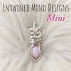 Peruvian Pink Opal Sterling Silver Mini Pendant