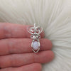 Peruvian Pink Opal Sterling Silver Mini Pendant