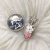 Peruvian Pink Opal Sterling Silver Mini Pendant