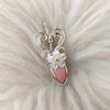 Peruvian Pink Opal Sterling Silver Mini Pendant