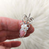 Peruvian Pink Opal Sterling Silver Mini Pendant