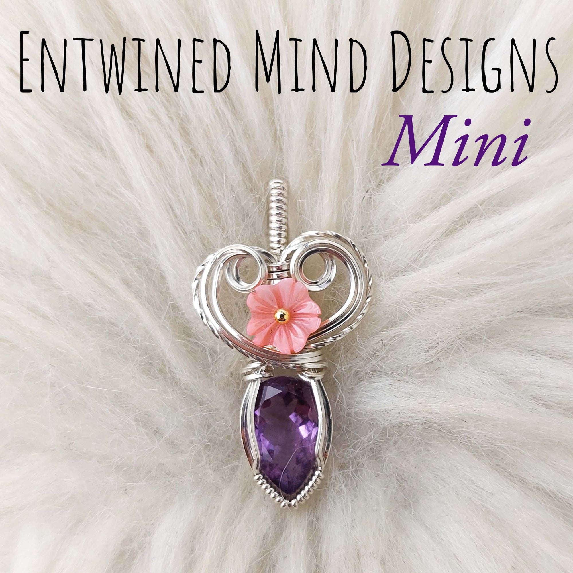 Amethyst Sterling Silver Mini Pendant