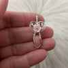 Peruvian Pink Opal Sterling Silver Mini Pendant