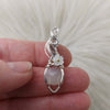 Silky White Moonstone Sterling Silver Mini Pendant