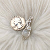 Silky White Moonstone Sterling Silver Mini Pendant