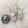 Rose Quartz Earrings In Sterling Silver
