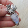 Moonstone Statement Pendant In Sterling Silver