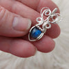 Labradorite And Sterling Silver Mini Pendant