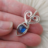 Labradorite And Sterling Silver Mini Pendant