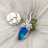 Aurora Opal and Sterling Silver Pendant