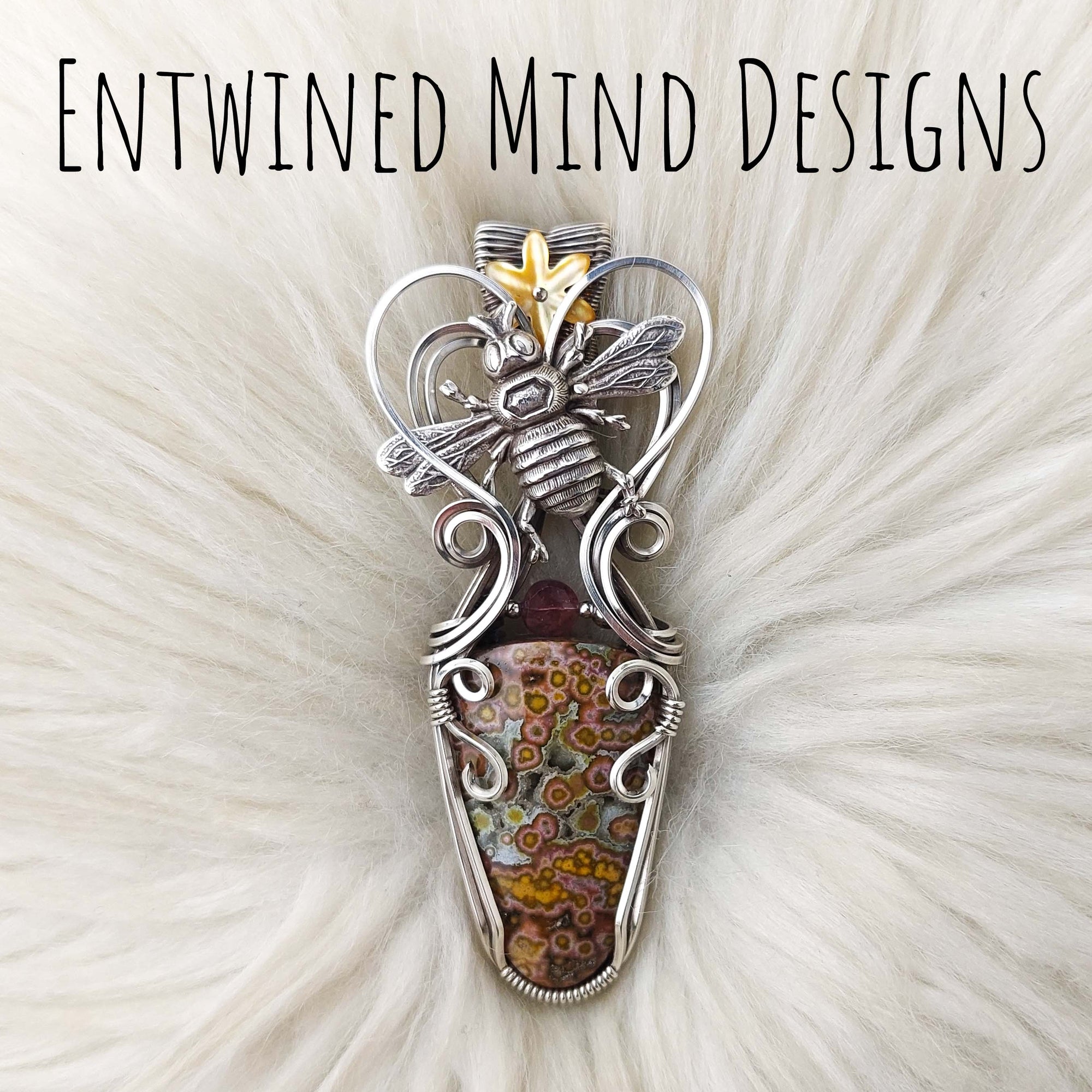 Rainforest Jasper Pendant In Sterling Silver