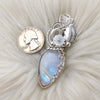 Moonstone Statement Pendant In Sterling Silver