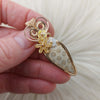 Fossil Coral Statement Pendant In 14k Gold Filled Wire