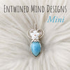 Larimar Mini Pendant In Sterling Silver
