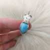 Larimar Mini Pendant In Sterling Silver