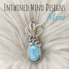 Larimar Mini Pendant In Sterling Silver