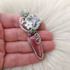 Rhodochrosite Statement Pendant In Sterling Silver