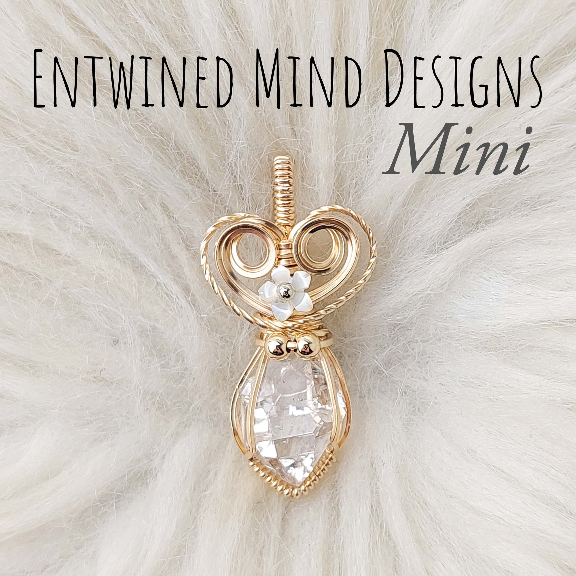 Herkimer Diamond Mini Pendant In 14k Goldfill