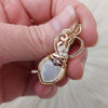 Mother Of Pearl Mini Heart Pendant In 14k Goldfill