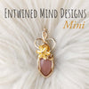 Peach Moonstone Mini Pendant In 14k Goldfill