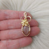 Peach Moonstone Mini Pendant In 14k Goldfill
