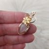 Peach Moonstone Mini Pendant In 14k Goldfill