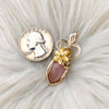Peach Moonstone Mini Pendant In 14k Goldfill