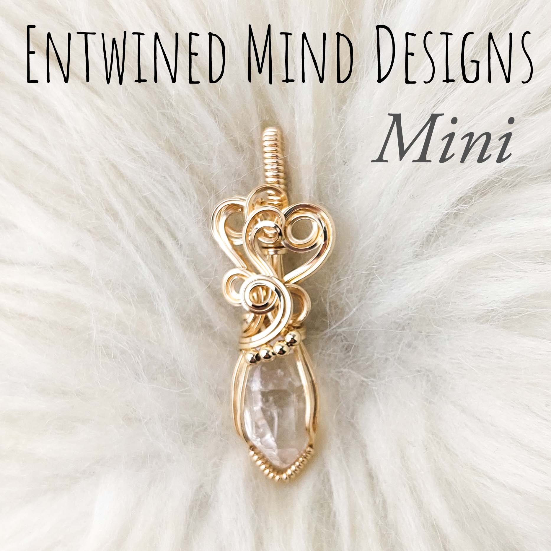 Herkimer Diamond Mini Pendant In 14k Goldfill