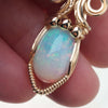 4ct Natural Ethiopian Opal And 14k gold filled Small Pendant