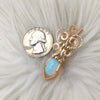 4ct Natural Ethiopian Opal And 14k gold filled Small Pendant