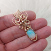 4ct Natural Ethiopian Opal And 14k gold filled Small Pendant
