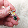 Smoked 2ct Ethiopian Opal And Sterling Silver Mini Pendant