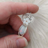 3.5ct White Ethiopian Opal and Sterling Silver Small Pendant