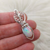 3.5ct Ethiopian Opal and Sterling Silver Small Pendant