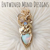 "Mary Me" 21.5ct Natural Ethiopian Opal And 14k gold filled Statement Pendant