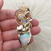"Mary Me" 21.5ct Natural Ethiopian Opal And 14k gold filled Statement Pendant