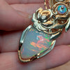 "Mary Me" 21.5ct Natural Ethiopian Opal And 14k gold filled Statement Pendant