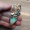 "Mary Me" 21.5ct Natural Ethiopian Opal And 14k gold filled Statement Pendant