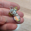 3.5ct Ethiopian Opal and Sterling Silver Small Pendant
