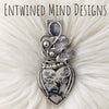 Dendritic Opal And Sterling Silver Heart Pendant