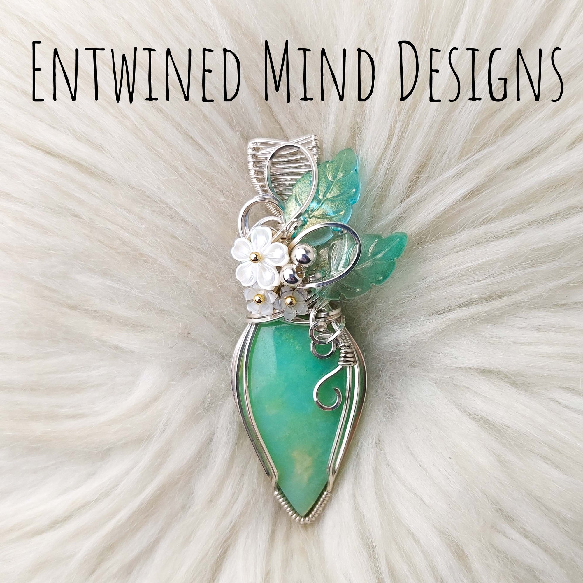 Chrysoprase Sterling Silver Statement Pendant