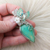Chrysoprase Sterling Silver Statement Pendant