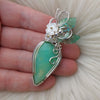 Chrysoprase Sterling Silver Statement Pendant